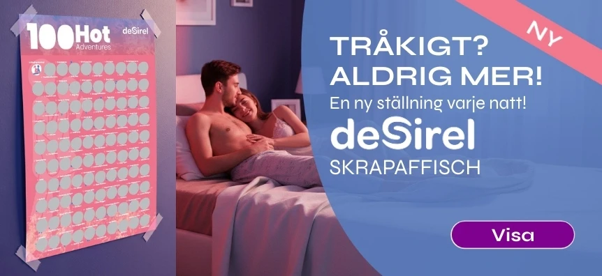 Desirel - 100 sexställningar skrapaffisch sällskapsspel | Sex Shop Sverige Desirel.se 