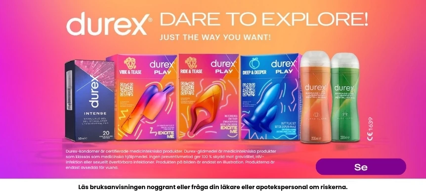 Maj är onanins månad – upptäck Durex produkter | Sex Shop Sverige Desirel.se