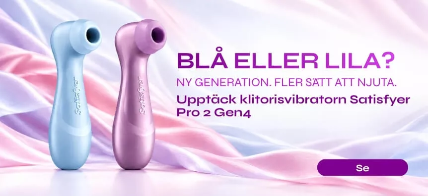 Blå eller lila? Upptäck de nya klitorisstimulatorerna Satisfyer Pro 2 Gen4 hos Desirel.se | Sex Shop Sverige Desirel.se