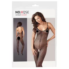 NO:XQSE - sexig svart nätoverall - M/L