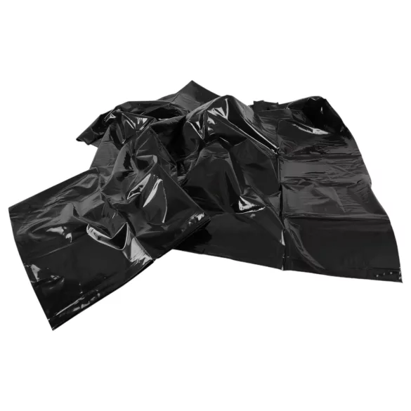 Vinyl - sänglakan för sex - svart - 135x200cm