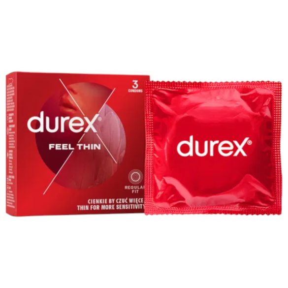 Durex Feel Thin - realistisk känsla kondomer (3 st)