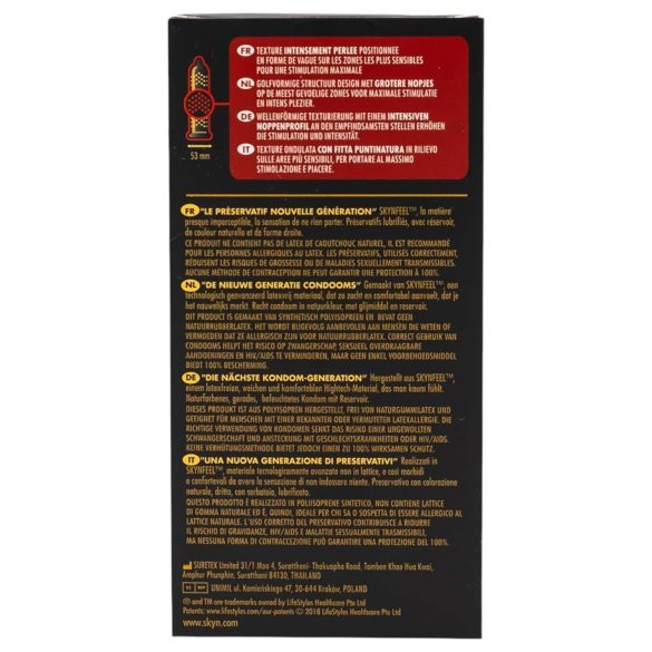 Manix SKYN Intense - latexfri kondom - nubbar - 10 st