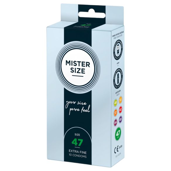 Mister Size - tunn kondom - 47mm - 10 pack