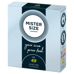 Mister Size - tunn kondom - 49mm - 3 st