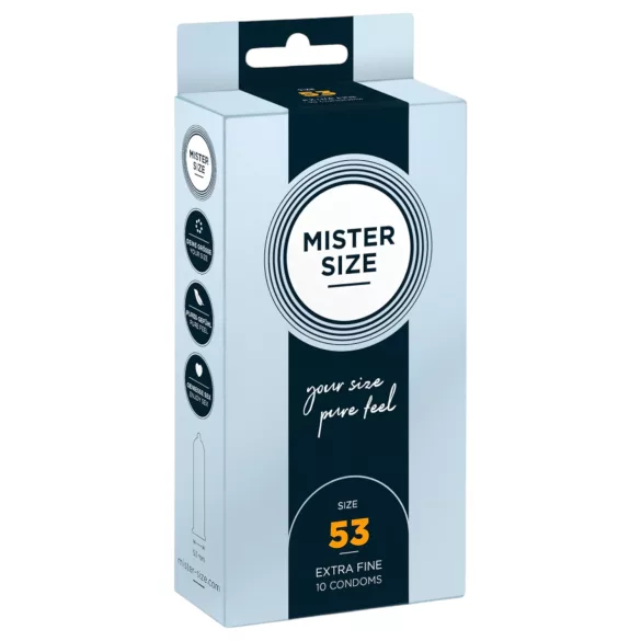Mister Size - tunn kondom - 53mm - 10-pack