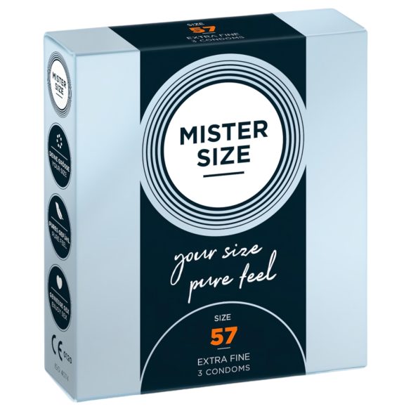 Mister Size - tunn kondom - 57mm - 3 st