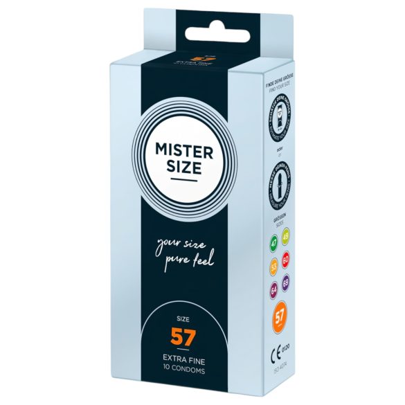 Mister Size - tunn kondom - 57mm - 10-pack
