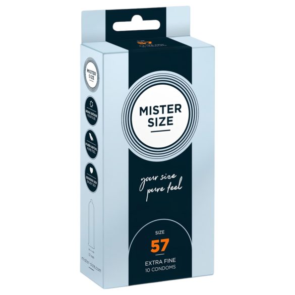 Mister Size - tunn kondom - 57mm - 10-pack