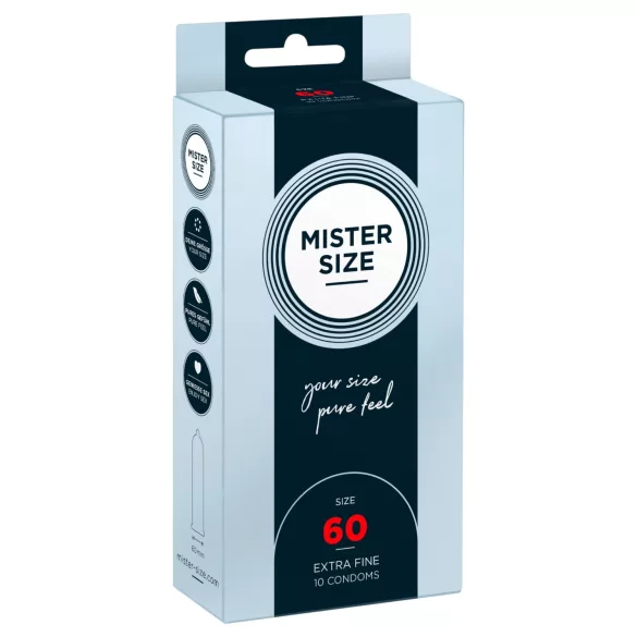 Mister Size - tunn kondom - 60mm - 10 st