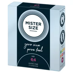 Mister Size - extra tunn kondom - 64mm - 3 st