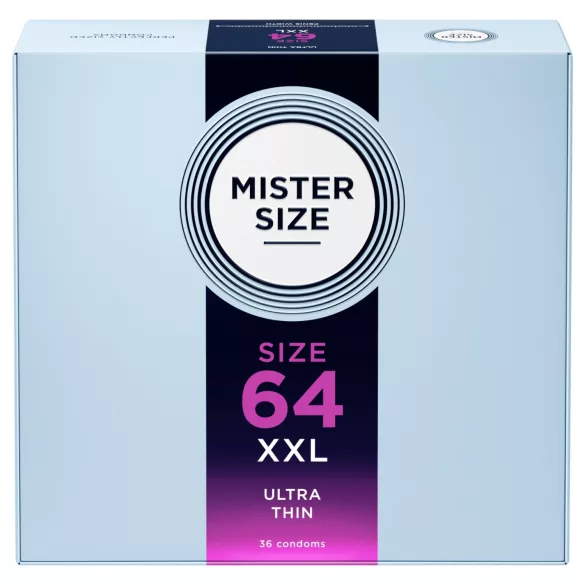 Mister Size - extra tunn kondom - 64mm - 36 st