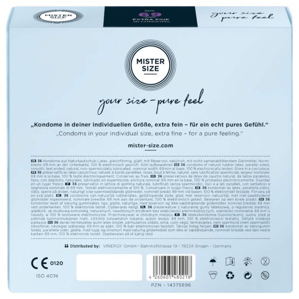 Mister Size - tunn kondom - 69mm - 36 st