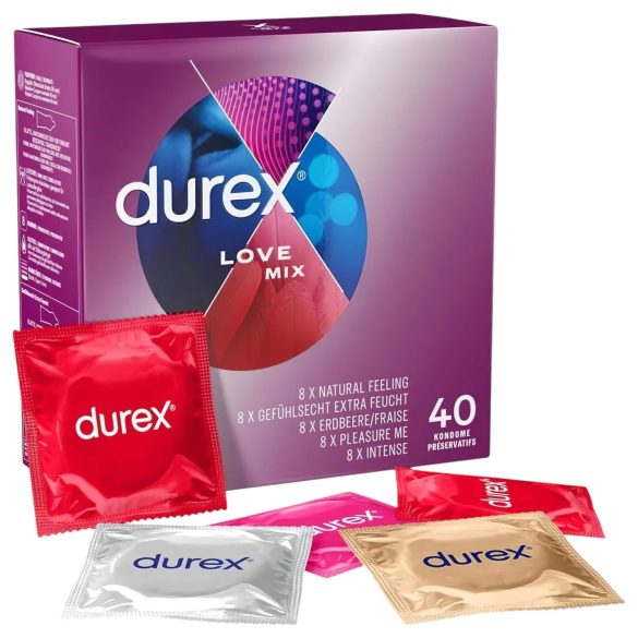 Durex Love Mix - kondompaket - 40 st