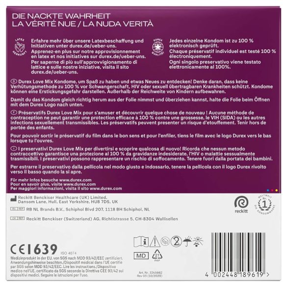 Durex Love Mix - kondompaket - 40 st