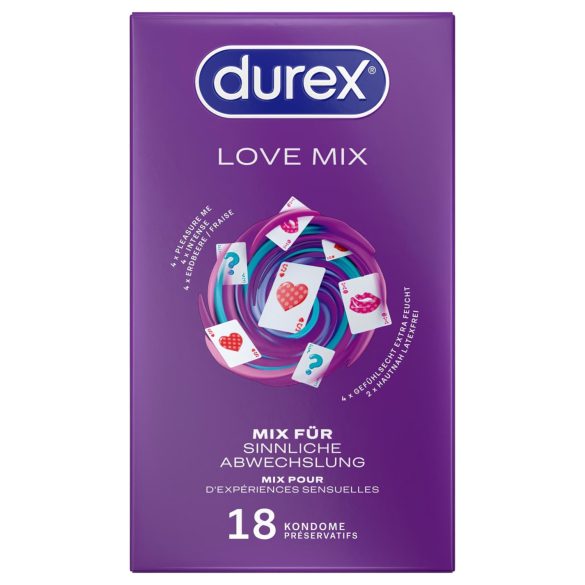 Durex Love Mix - kondompaket - 18 st