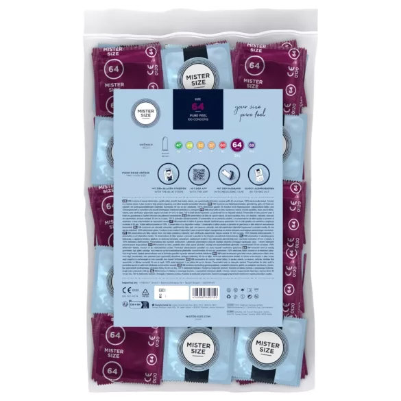 Mister Size - tunn kondom - 64mm - 100-pack