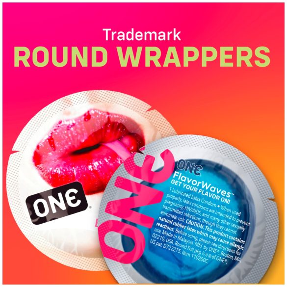 ONE - smaksatt kondom - mixade smaker - 12 stycken