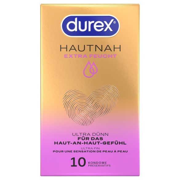 Durex Hautnah - kondomer - extra glidmedel - 10 st