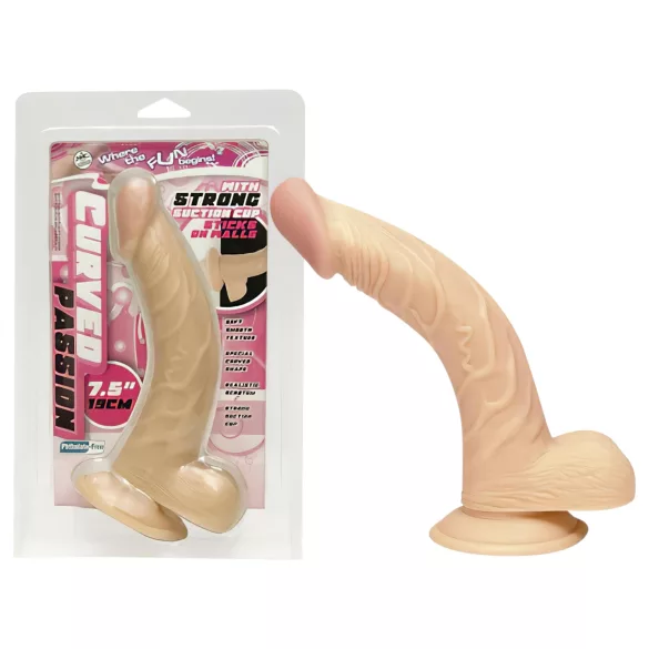 NMC - böjd dildo - realistisk - 19 cm