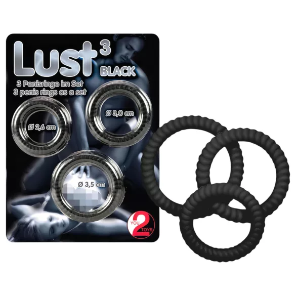 You2Toys - Penisring set - 3-pack - svart