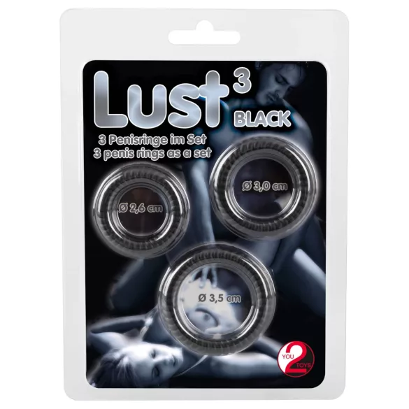 You2Toys - Penisring set - 3-pack - svart