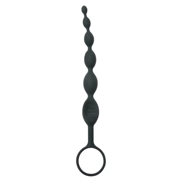 Fifty Shades of Grey - analdildo med pärlor - grå