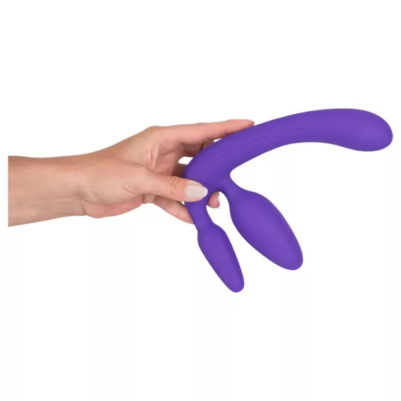 Tripla - strap-on dildo utan sele - lila