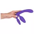 Tripla - strap-on dildo utan sele - lila