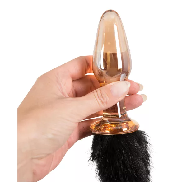 You2Toys - glas-analplugg med kattsvans