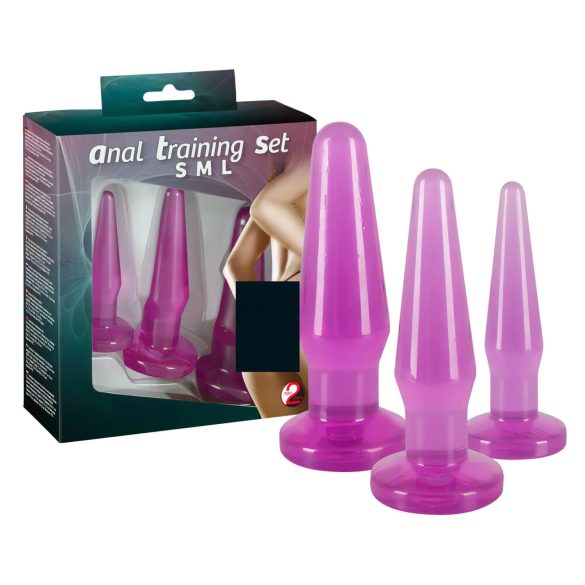 You2Toys - analträningsplugg set - 3-pack - lila