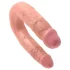 King Cock - dubbel dildo - medium - naturfärg