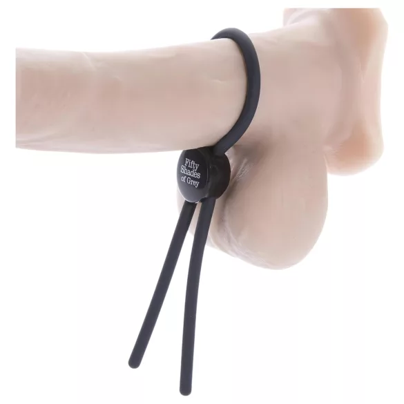 Fifty Shades of Grey - penismanschett - silikon - grå
