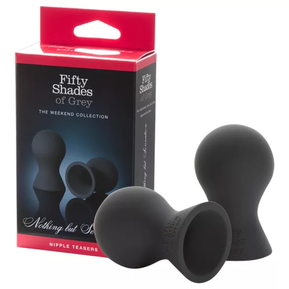 Fifty Shades of Grey - bröstvårtssugare - silikon - grå