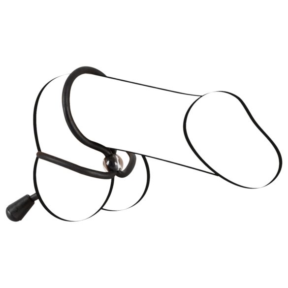 Bad Kitty - Silikonring för penis och pung (svart)