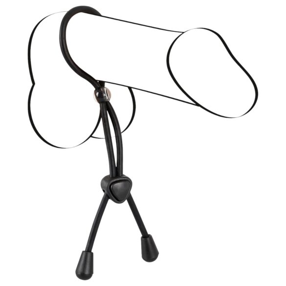 Bad Kitty - Silikonring för penis och pung (svart)