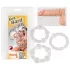You2Toys - Var hård! penisring‑set - transparent (3 st)
