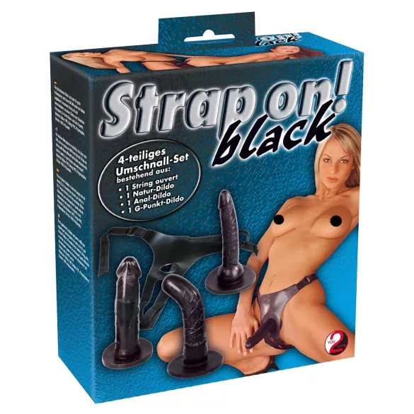 You2Toys - Strap-on dildoset - svart