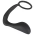 Black Velvets - analplugg med penisring - svart
