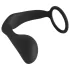 Black Velvets - analplugg med penisring - svart