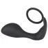 Black Velvets - analplugg med penisring - svart