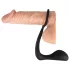 Black Velvets - analplugg med penisring - svart