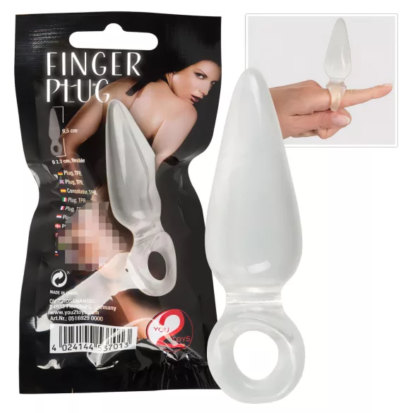 You2Toys - fingerplugg - analplugg för fingret - transparent