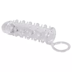 Crystal Skin - penishylsa med erektionsring - transparent