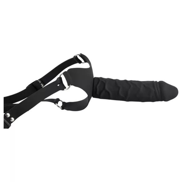 You2Toys - strap-on dildo - silikon - svart