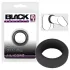 Black Velvets - penisring tjock - 2,6 cm - svart