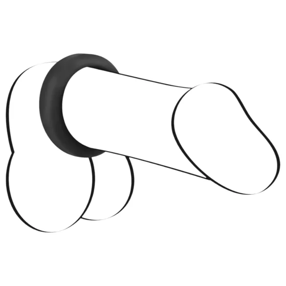 Black Velvets - penisring tjock vägg 3,8 cm - svart