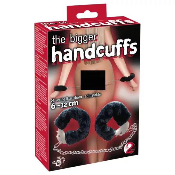 You2Toys - plyschhandbojor med lång kedja - svart