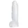 Kristallklar - dildo - extra stor - transparent