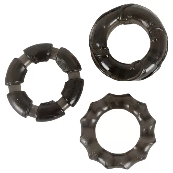 You2Toys - Penisring set - 3-pack - silikon grå